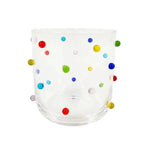 Conjunto 6 Copos Baixos Vidro com Pontos Coloridos Linha Vibrance 400ml