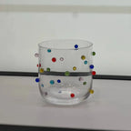 Conjunto 6 Copos Baixos Vidro com Pontos Coloridos Linha Vibrance 400ml