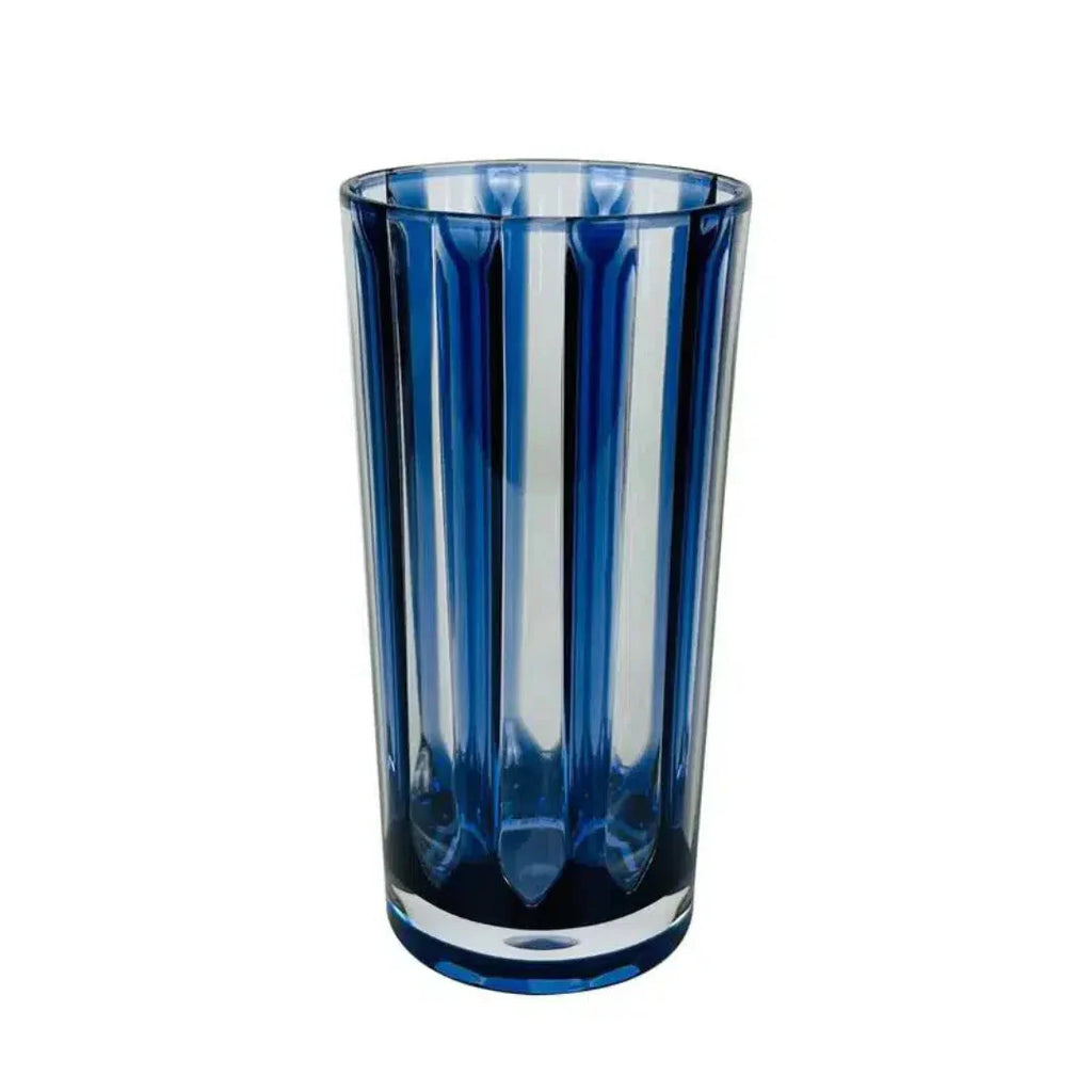 Conjunto 6 Copos Long Drink Acrílico Azul Linha Náutica 500ml