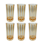 Conjunto 6 Copos Long Drink Acrílico Azul Linha Náutica 500ml