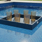 Conjunto 6 Copos Long Drink Acrílico Azul Linha Náutica 500ml