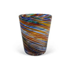 Conjunto 6 Copos Vidro Efeito Espiral Azul / Âmbar Linha Atmosfera 400ml