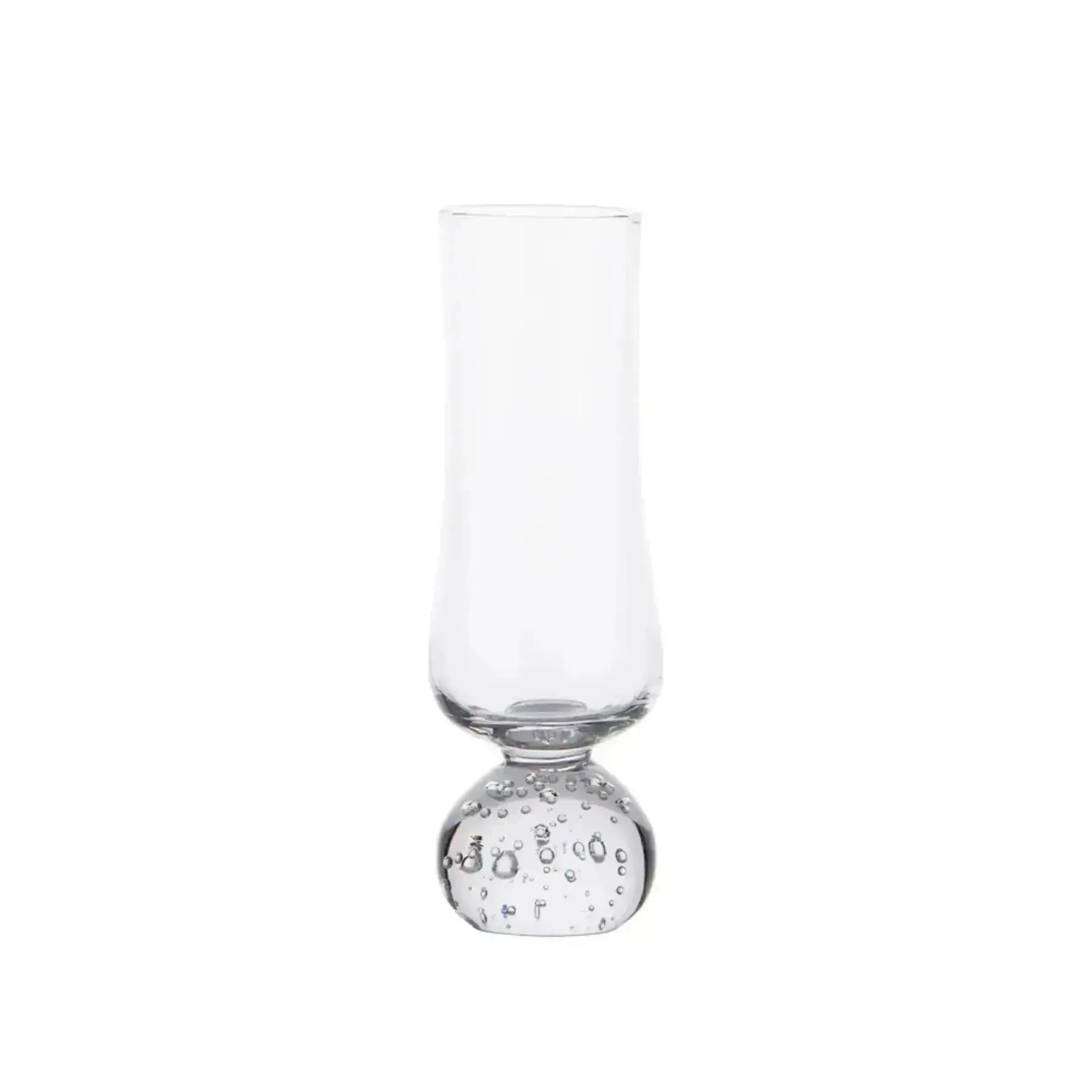 Conjunto 6 Copos para Água Vidro Transparente Haste Bolhas Linha Sintonia 220ml