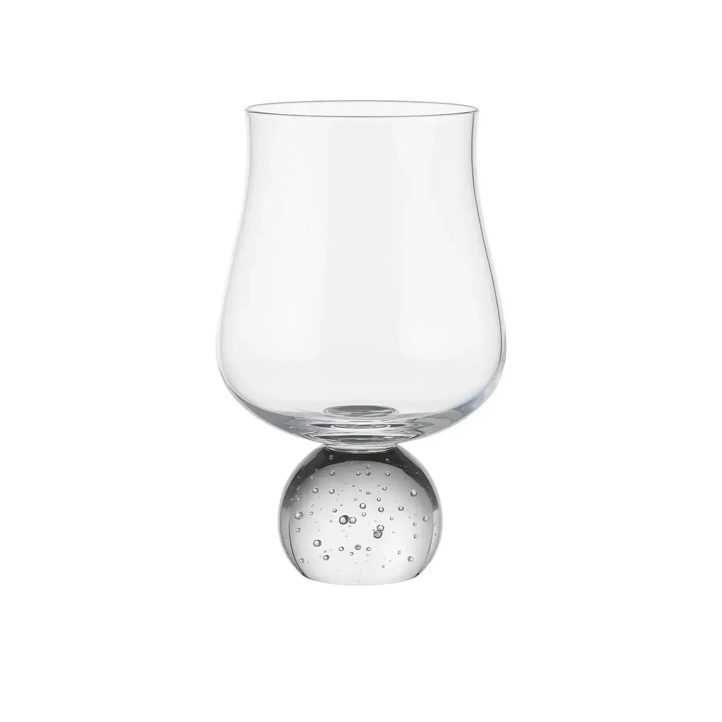 Conjunto 6 Copos para Água Vidro Transparente Haste Bolhas Linha Sintonia 220ml