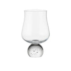 Conjunto 6 Copos para Água Vidro Transparente Haste Bolhas Linha Sintonia 220ml