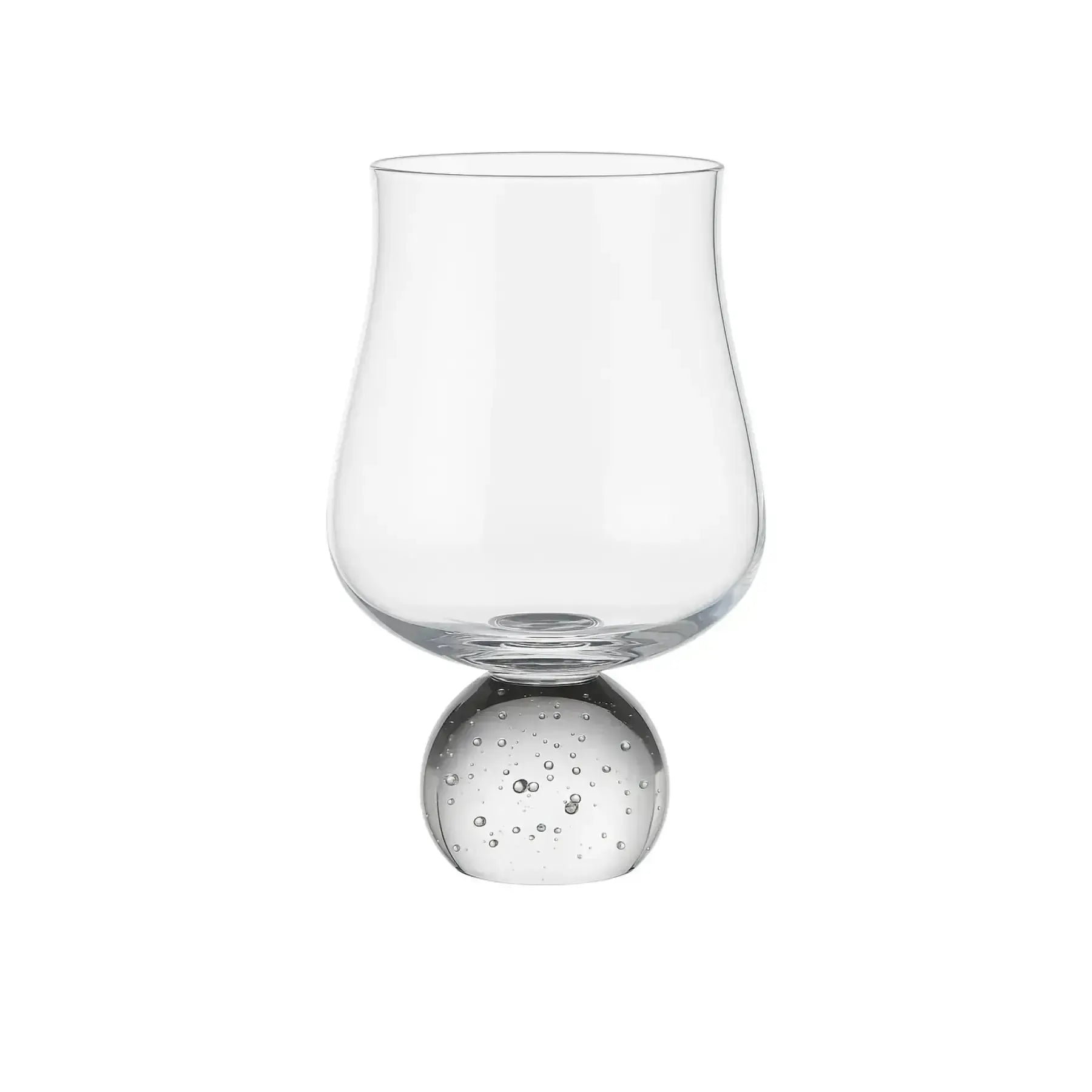 Conjunto 6 Copos para Água Vidro Transparente Haste Bolhas Linha Sintonia 220ml
