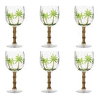 Conjunto 6 Taças 495ml Palm Tree Sprayed