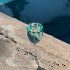 Conjunto 6 Taças Acrílico Verde Tiffany Linha Náutica 300ml