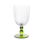 Conjunto 6 Taças Vidro Transparente / Verde Linha Sintonia 400ml