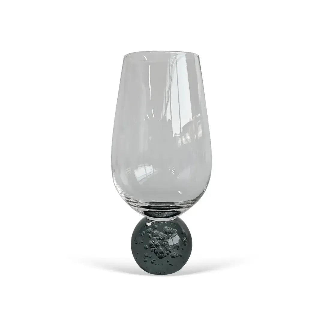 PRÉ-VENDA: Conjunto 6 Taças Vidro Transparente base Esfera Fumê Linha Sintonia 550ml