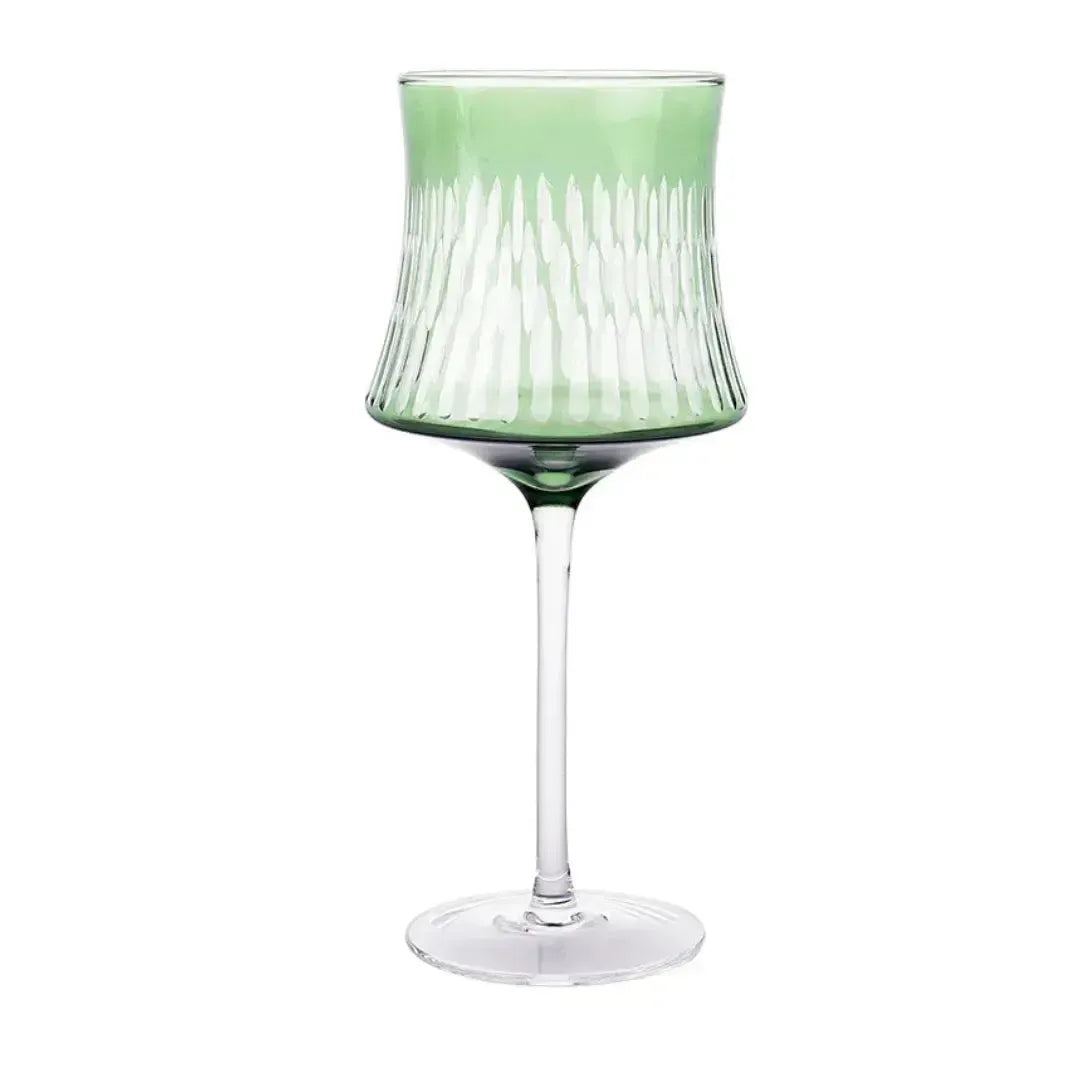 Conjunto 6 Taças Vidro Verde / Transparente Linha Sintonia 500ml