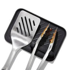 Conjunto Pinça e Espátula para Churrasco Inox OXO