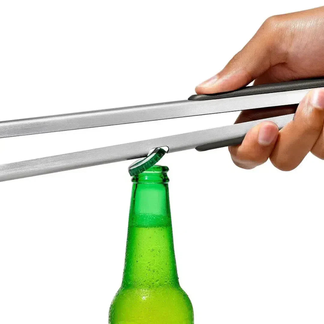 Conjunto Pinça e Espátula para Churrasco Inox OXO