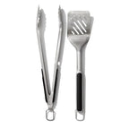 Conjunto Pinça e Espátula para Churrasco Inox OXO
