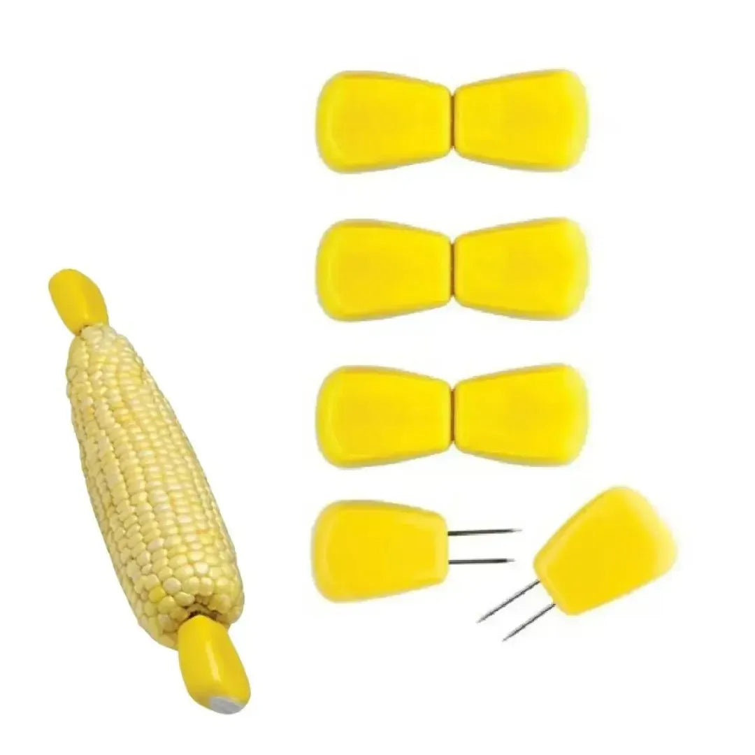 Conjunto com 4 Pares de Espetos para Milho Ponta Dupla Chef'n