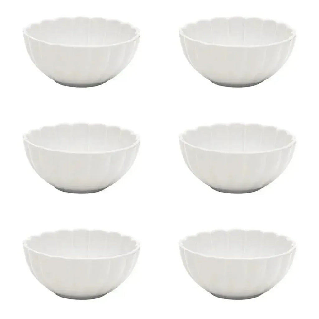 Conjunto com 6 Bowls Porcelana Flora Camélia 12cm Oxford