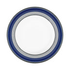 Conjunto com 6 Pratos Fundos Porcelana Blue Star 24,5cm Strauss