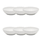 Conjunto com 6 Pratos Fundos Porcelana Flora Camélia 20cm Oxford