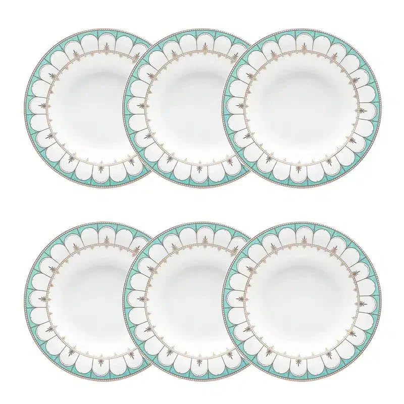 Conjunto com 6 Pratos Fundos Porcelana Gateway 24,5cm Strauss