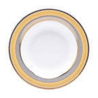 Conjunto com 6 Pratos Fundos Porcelana Blue Star 24,5cm Strauss