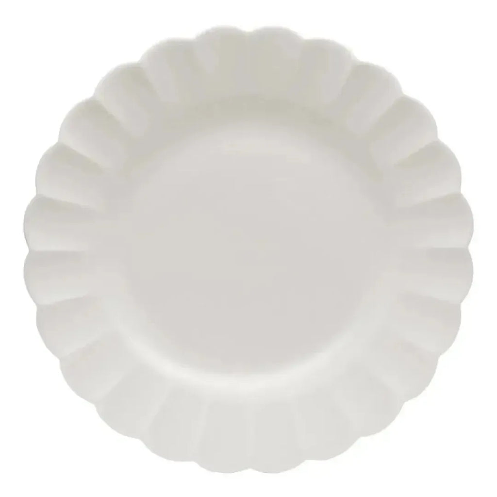 Conjunto com 6 Pratos Rasos Porcelana Flora Camélia 27,5cm Oxford