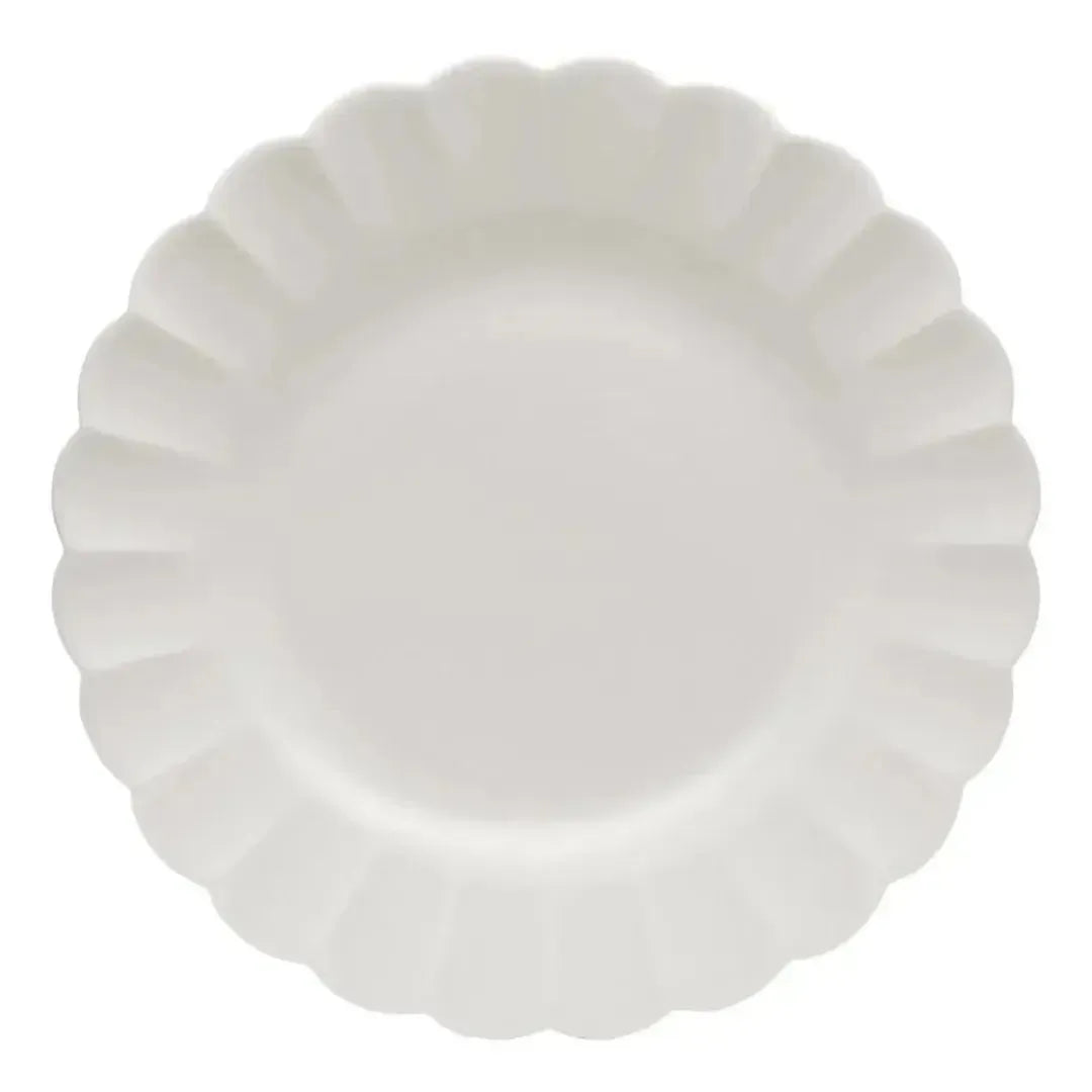 Conjunto com 6 Pratos Rasos Porcelana Flora Camélia 27,5cm Oxford