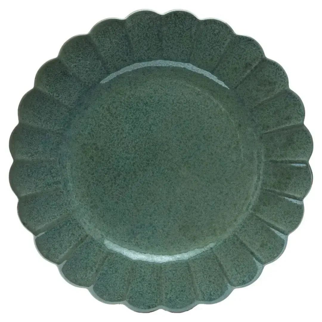 Conjunto com 6 Pratos Rasos Porcelana Flora Hortênsia 27,5cm Oxford