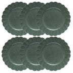 Conjunto com 6 Pratos Rasos Porcelana Flora Hortênsia 27,5cm Oxford