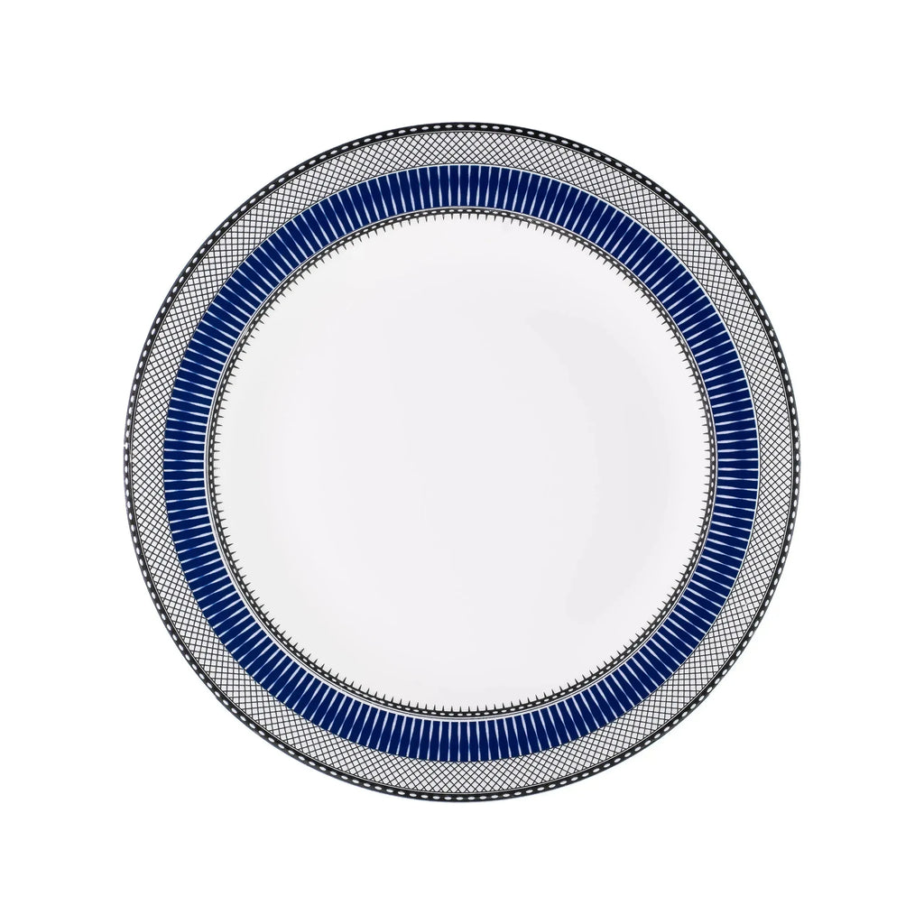Conjunto com 6 Pratos de Sobremesa Porcelana Blue Star 23cm Strauss
