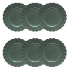 Conjunto com 6 Pratos de Sobremesa Porcelana Flora Hortênsia 22cm Oxford