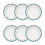 Conjunto com 6 Pratos de Sobremesa Porcelana Gateway 23cm Strauss