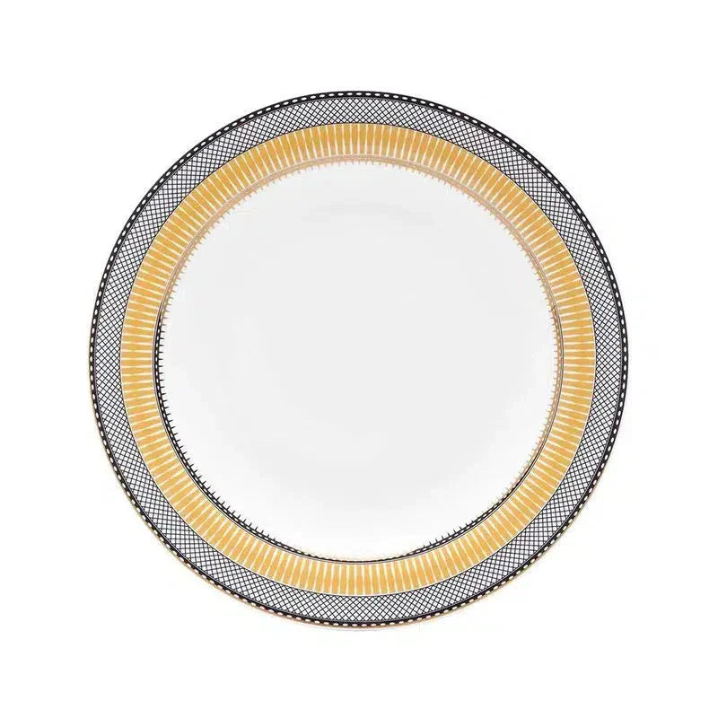 Conjunto com 6 Pratos de Sobremesa Porcelana Blue Star 23cm Strauss