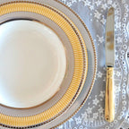 Conjunto com 6 Pratos de Sobremesa Porcelana Blue Star 23cm Strauss