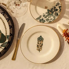 Conjunto com 6 Pratos de Sobremesa Porcelana Híbridos 21cm Strauss