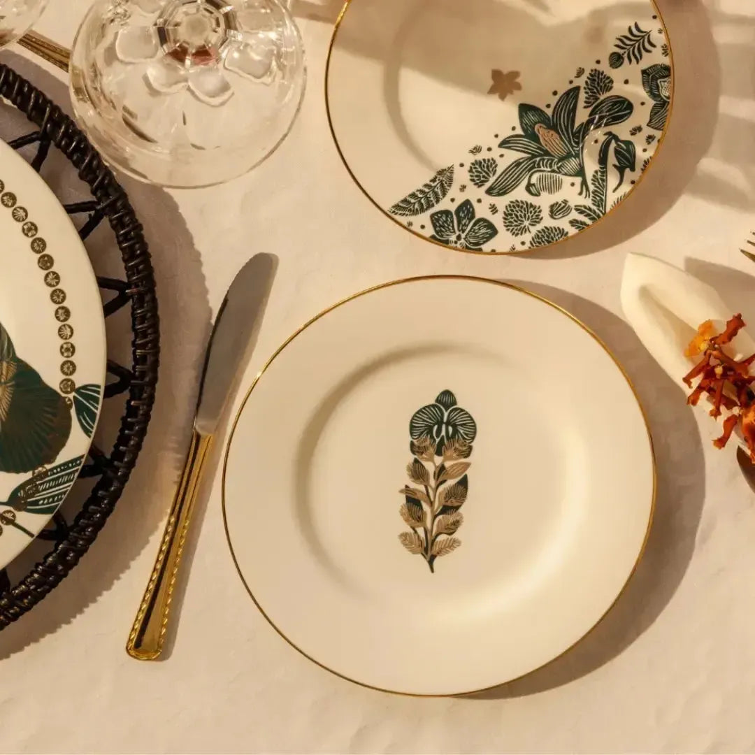 Conjunto com 6 Pratos de Sobremesa Porcelana Híbridos 21cm Strauss