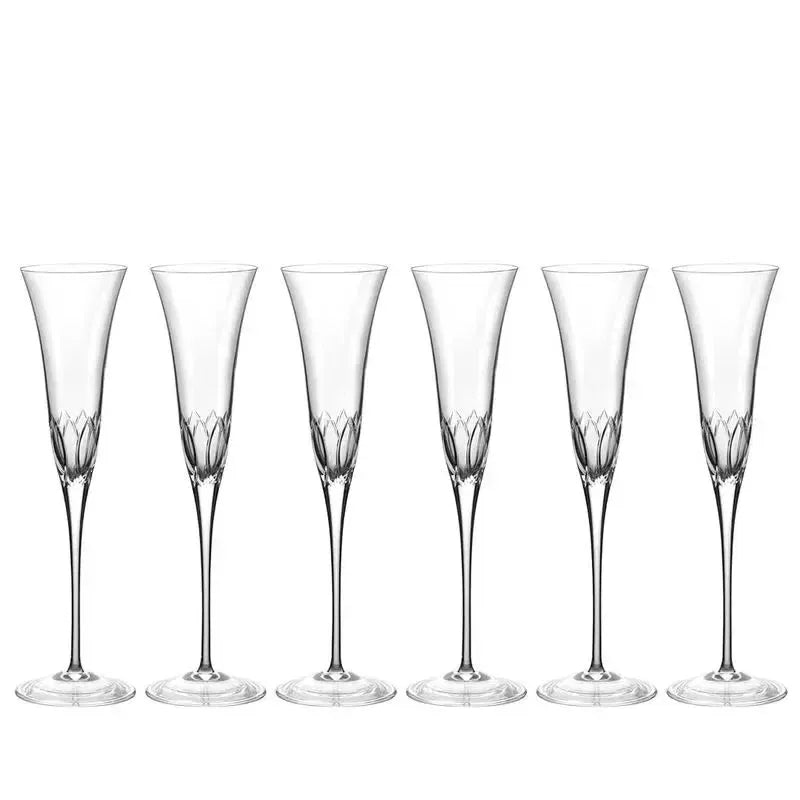 Conjunto de 6 Taças de Cristal para Champagne 150ml Strauss