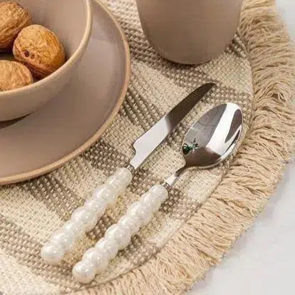 Conjunto de Talheres 36 Peças Garbo Dots Silver