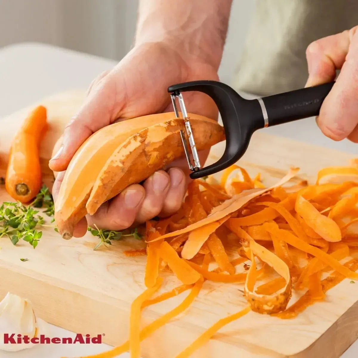 Descascador Y-Peeler Frutas Legumes Vermelho KitchenAid