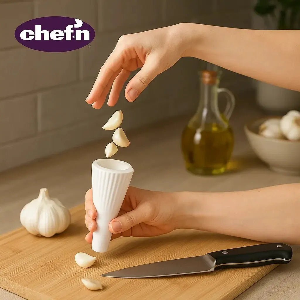 Descascador de Alho Silicone Branco Chef'n