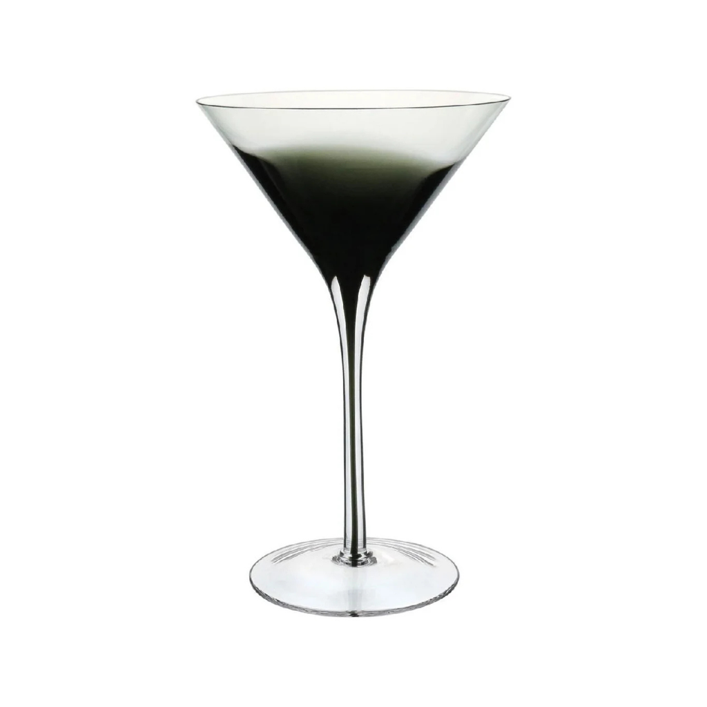 Jogo 6 Taças Martini Eco Crystal Transparente com Filete Preto 200ml Home&Co
