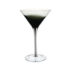 Jogo 6 Taças Martini Eco Crystal Transparente com Filete Preto 200ml Home&Co
