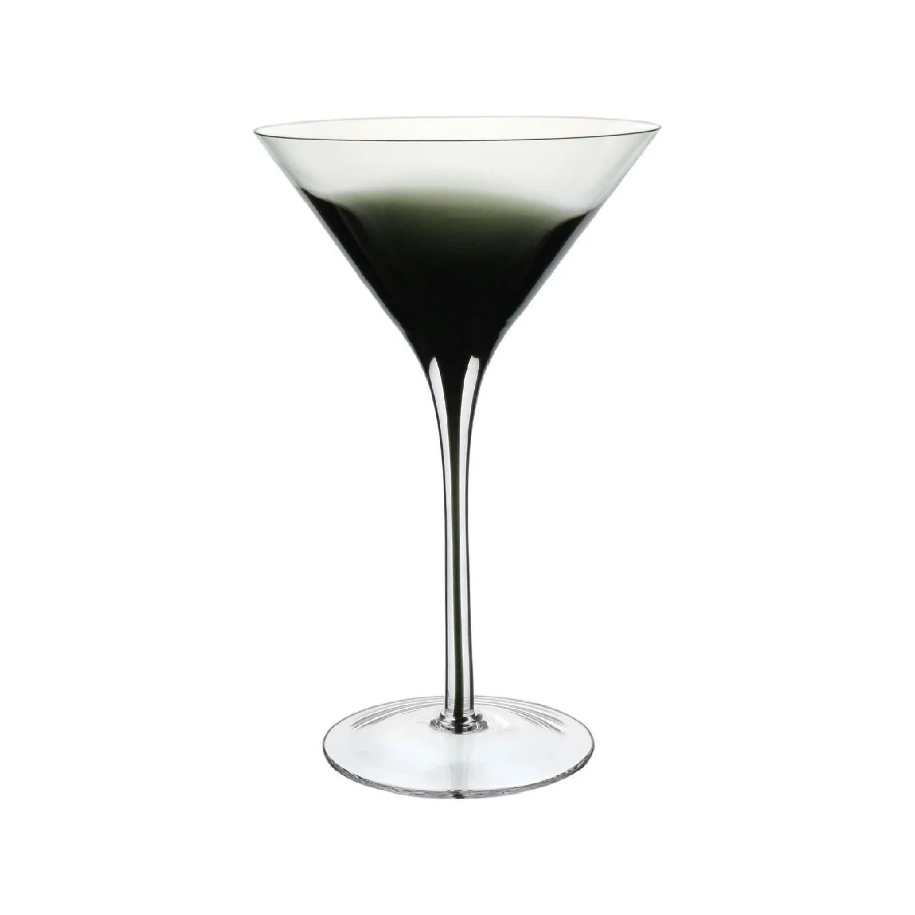 Jogo 6 Taças Martini Eco Crystal Transparente com Filete Preto 200ml Home&Co