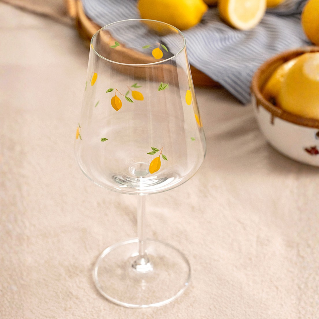 Jogo 6 Taças Bordeaux em Cristal Ecológico Allure 620ml Limão