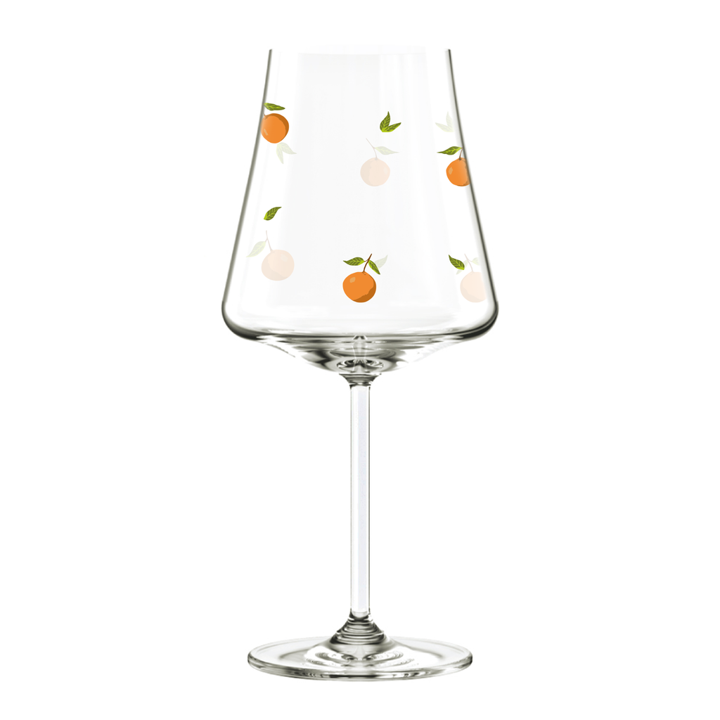 Jogo 6 Taças Bordeaux em Cristal Ecológico Allure 620ml Laranja