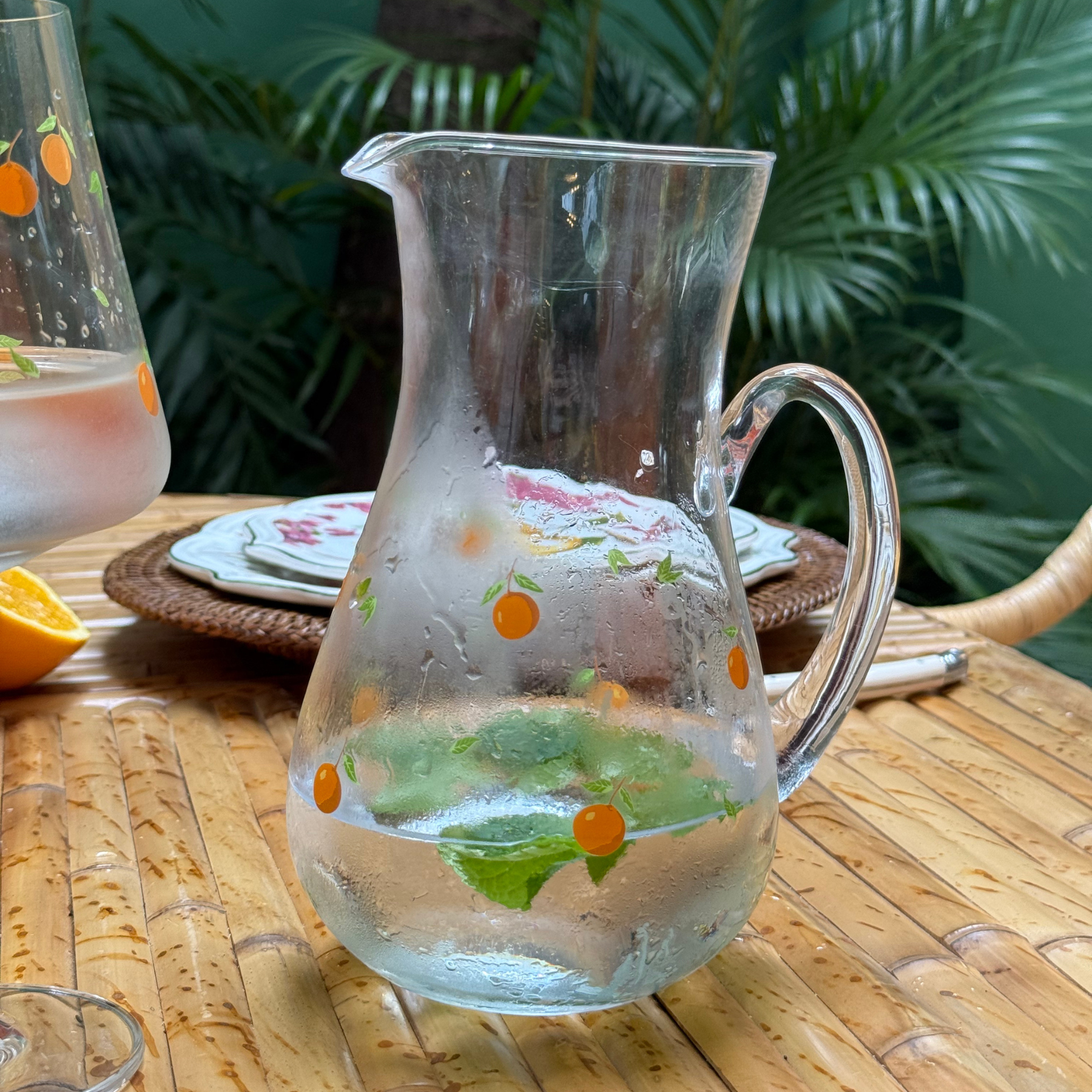 Jarra Real em Cristal Ecológico 1,2L Laranja