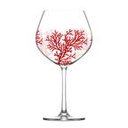 Jogo 6 Taças Gin Sante Burgundy em Cristal Ecológico 635ml Coral Vermelho