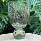Conjunto 6 Copos Acrilico Detalhe Degradê Bolhas base Esfera Laranja Linha Sintonia 360ml