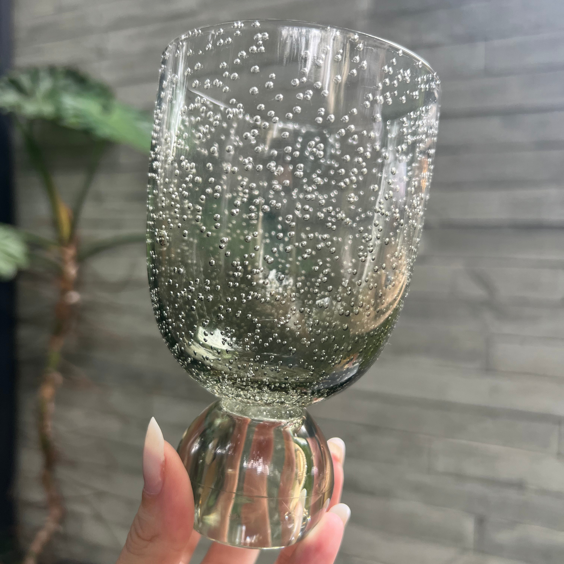 Conjunto 6 Copos Acrilico Detalhe Degradê Bolhas base Esfera Laranja Linha Sintonia 360ml