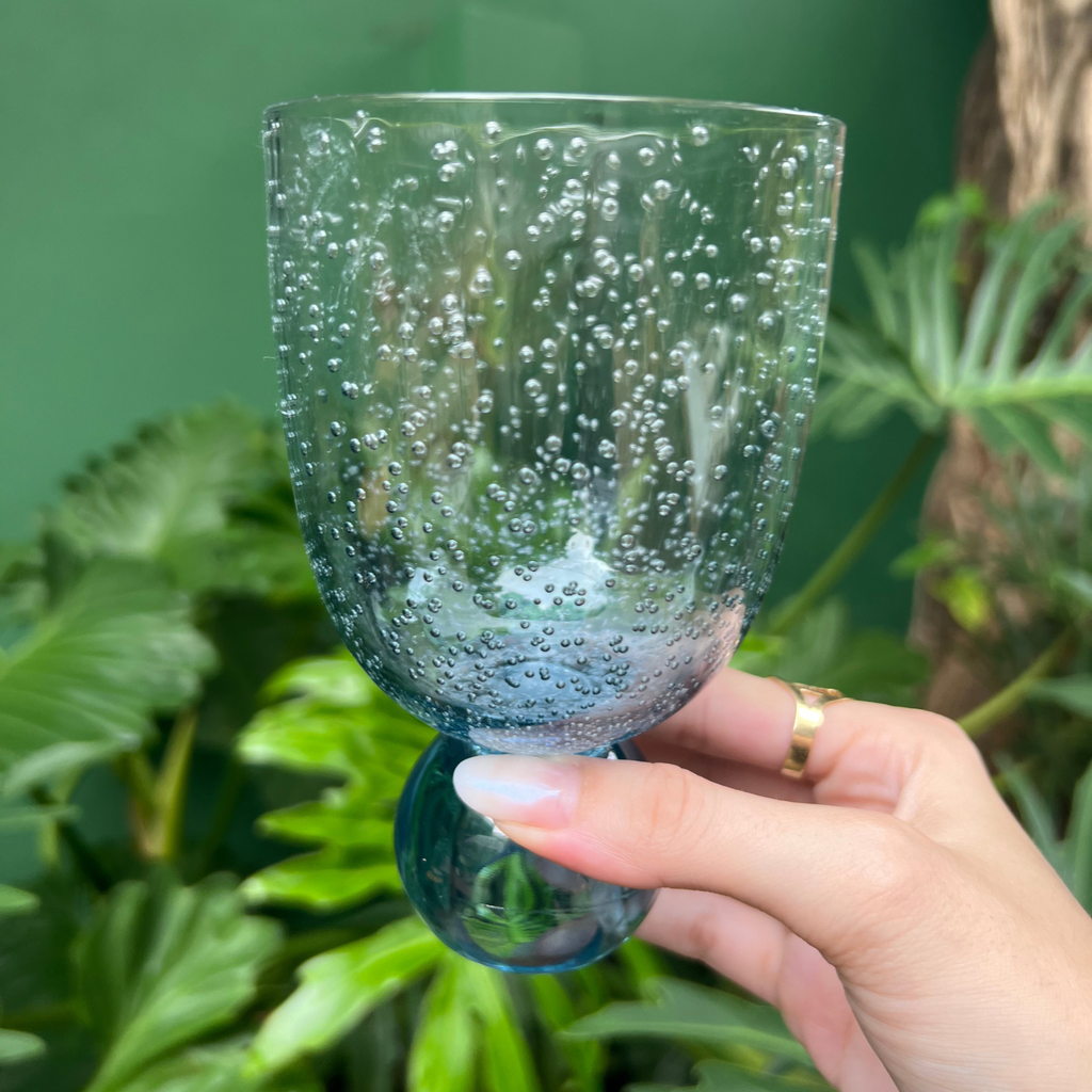 Conjunto 6 Copos Acrilico Detalhe Degradê Bolhas base Esfera Laranja Linha Sintonia 360ml