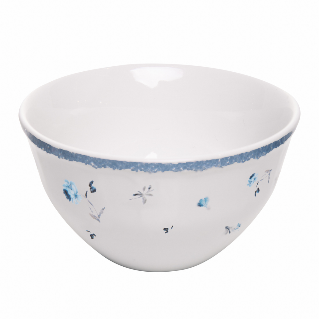 Conjunto 4 Bowls Cerâmica Florescer Azul 12,5cm